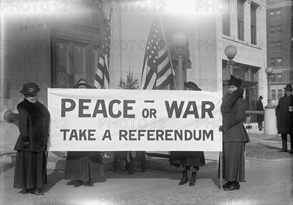 Pacifists, 1917. Creator: Harris & Ewing.