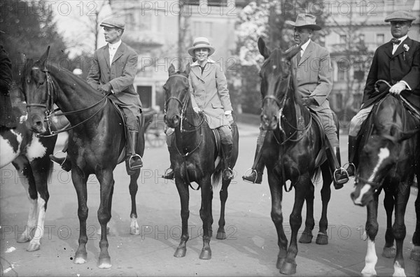 Riding And Hunt Club - Delano, 2nd from Right, 1915. Creator: Harris & Ewing.