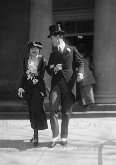 Arnold Robertson, British Diplomat, with Wife, 1917. Creator: Harris & Ewing.