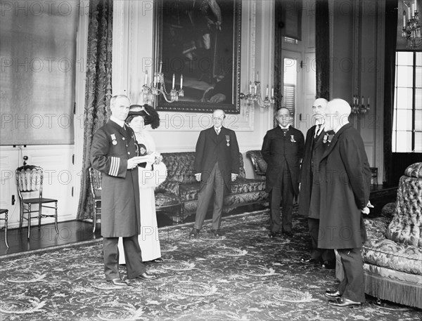 Capt. Arthur H. Rostron of Cunard Liner 'Carpathia'; James Bryce ..., 1913. Creator: Harris & Ewing.