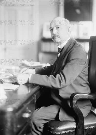 Cato Sells, Commr., Bureau of Indian Affairs, Interior Department, 1914. Creator: Harris & Ewing.