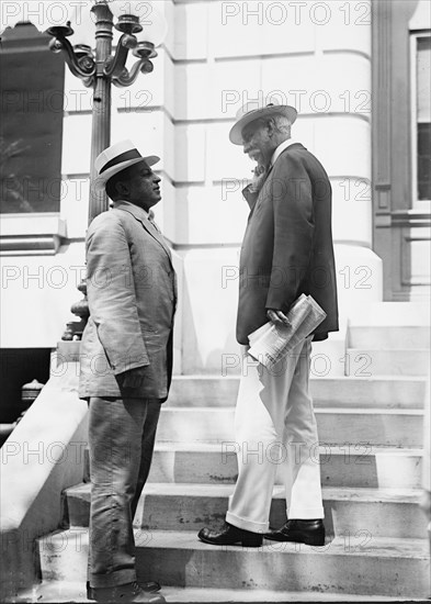 John Reid Silliman, U.S. Consul To Mexico, right, with A. Breceda, 1914. Creator: Harris & Ewing.