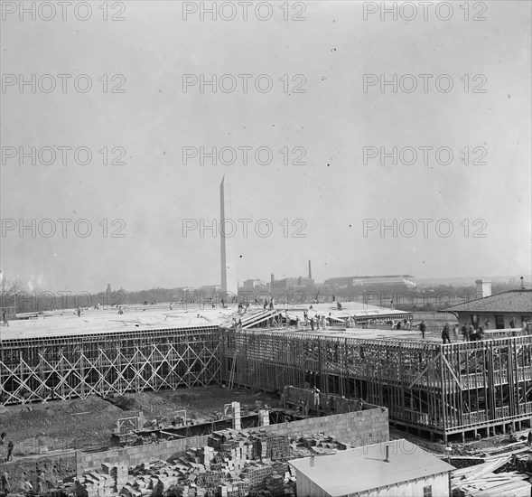Temporary Building, Under Construction...Washington, D.C., 1917. Creator: Unknown.