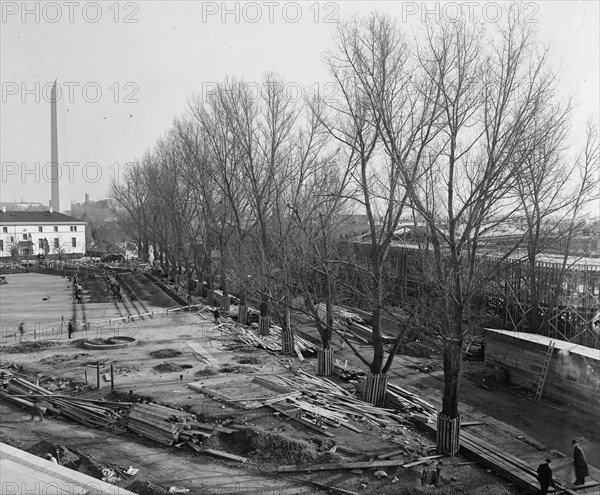 Temporary Building, Under Construction...Washington, D.C., 1917. Creator: Unknown.