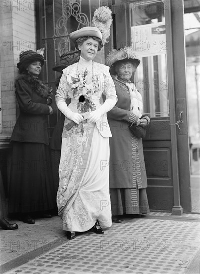 Unidentified Woman at Mrs. W. Wilson, 1st Breakfast, 1913. Creator: Unknown.