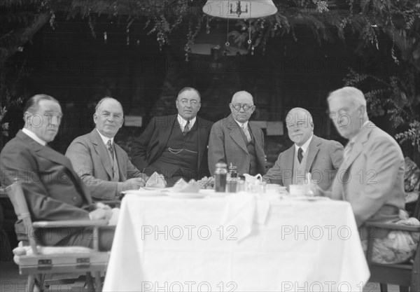 Bohemian Club members, portrait photograph, 1927? Creator: Arnold Genthe.