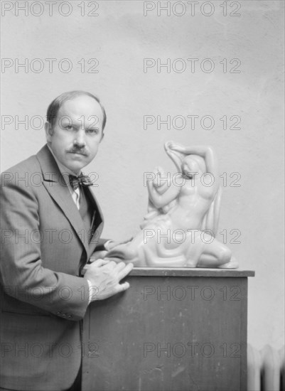 Manship, Paul, portrait photograph, 1928 June 8. Creator: Arnold Genthe.