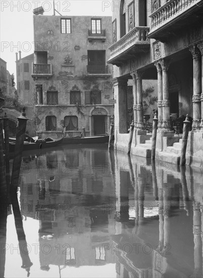 Unidentified buildings, possibly movie sets, associated with Famous Players Lasky, c1911-c1942. Creator: Arnold Genthe.