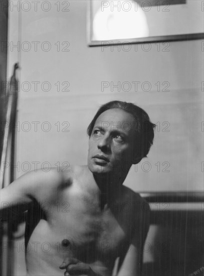 Bolm, Adolph, portrait photograph, 1928 Oct. Creator: Arnold Genthe.