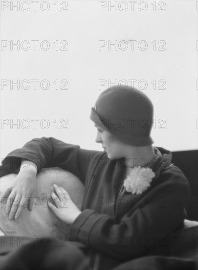 Brounoff, Olga, Miss, portrait photograph, 1928 Creator: Arnold Genthe.