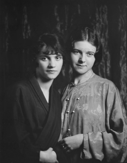 Gazarian, Olga, Miss, and unidentified woman, portrait photograph, 1932 Creator: Arnold Genthe.