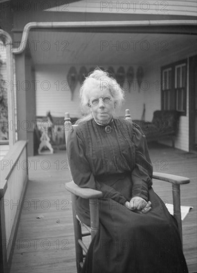 MacKaye, Steele, Mrs., seated outdoors, 1927 Creator: Arnold Genthe.