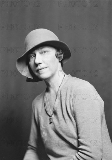 Stevens, George W., Mrs., portrait photograph, 1929 Jan. 9. Creator: Arnold Genthe.