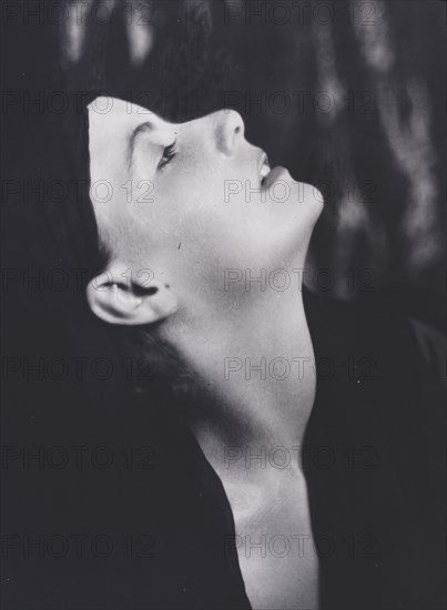 Portrait photograph of Greta Garbo, 1925 July. Creator: Arnold Genthe.