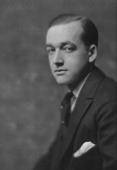 Schmitz, H., Mr., portrait photograph, 1915. Creator: Arnold Genthe.