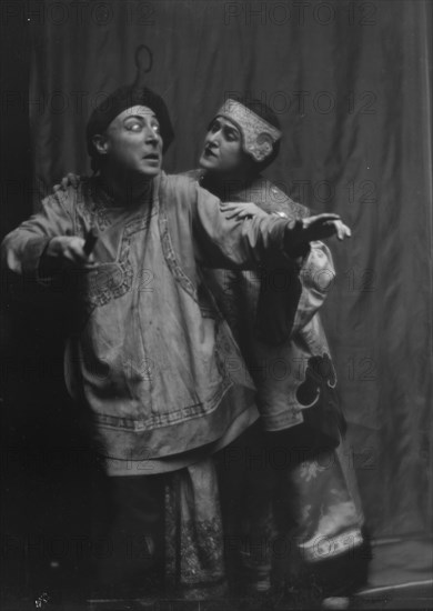 Barbour, Grace A., Miss, and J. Arthur Young, in costume as Suey Sin Fah and Lee Sin..., 1913 Feb. Creator: Arnold Genthe.