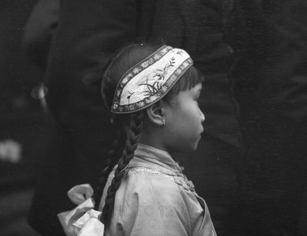 Little Plum Blossom, Chinatown, San Francisco, between 1896 and 1906. Creator: Arnold Genthe.