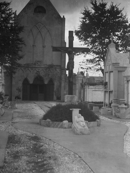 St. Roch Cemetery, New Orleans, between 1920 and 1926. Creator: Arnold Genthe.