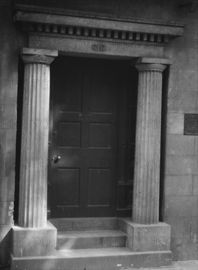 Door of 616 Orleans Alley, New Orleans, between 1920 and 1926. Creator: Arnold Genthe.