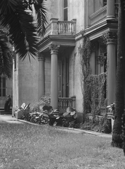 Multi-story house, possibly in the Garden District, New Orleans, between 1920 and 1926. Creator: Arnold Genthe.