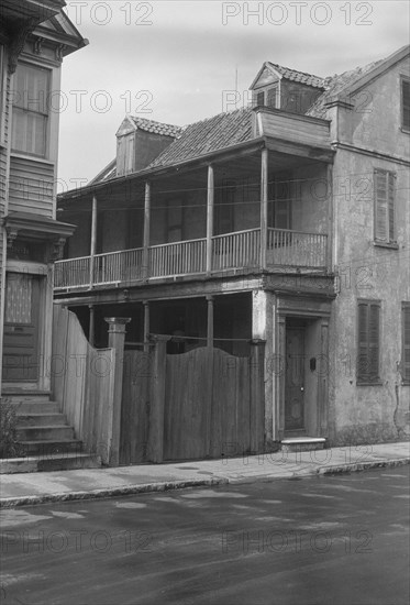 Two-story house, New Orleans or Charleston, South Carolina, between 1920 and 1926. Creator: Arnold Genthe.