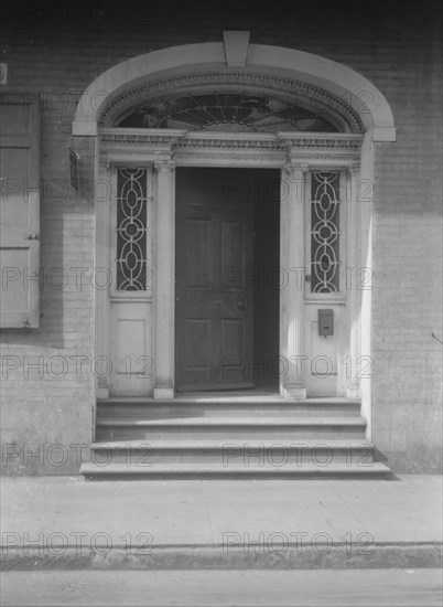 Entrance of the Hermann-Grima House, 820 St. Louis Street, New Orleans, between 1920 and 1926. Creator: Arnold Genthe.