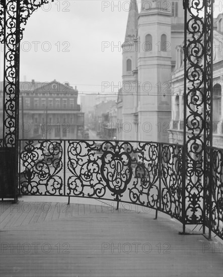 Pontalba buildings, New Orleans, between 1920 and 1926. Creator: Arnold Genthe.