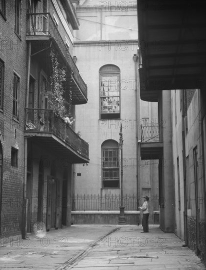 Cathedral Alley, New Orleans, between 1920 and 1926. Creator: Arnold Genthe.