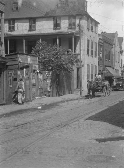 Street scene, [75 King Street], Charleston, South Carolina, between 1920 and 1926. Creator: Arnold Genthe.