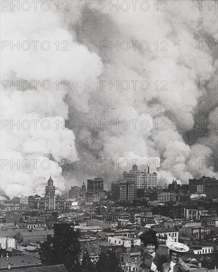 San Francisco earthquake and fire of 1906, 1906 Apr. Creator: Arnold Genthe.