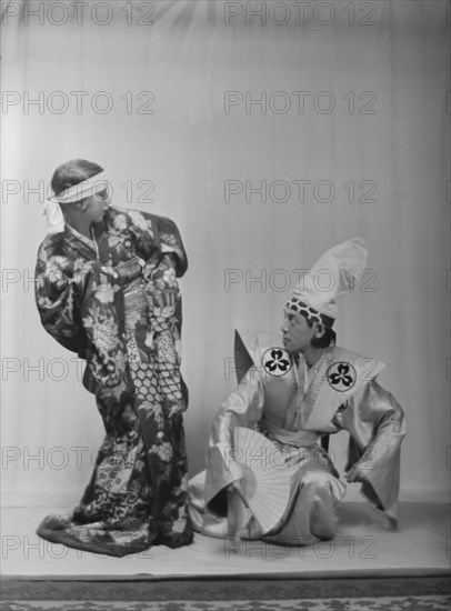 Ito, Michio, Mr., and another dancer, between 1916 and 1921. Creator: Arnold Genthe.