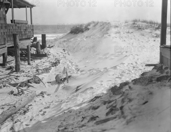 View near Arnold Genthe's bungalow in Long Beach, New York, between 1911 and 1942. Creator: Arnold Genthe.