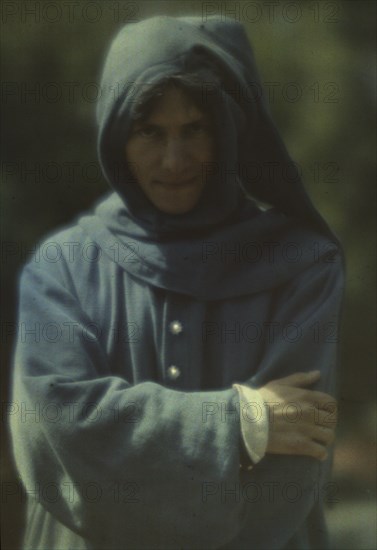 Percy MacKaye as Alwyn, the poet, a character in Percy MacKaye's play Sanctuary..., 1913 Sept. Creator: Arnold Genthe.