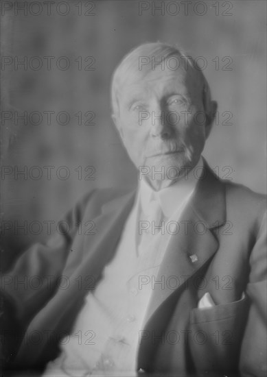 Mr. J.D. Rockefeller, portrait photograph, 1918 Aug. 2. Creator: Arnold Genthe.