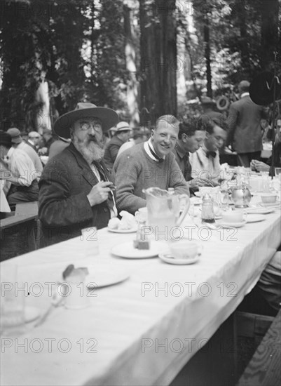 Bohemian Club Grove scene, between 1896 and 1911. Creator: Arnold Genthe.