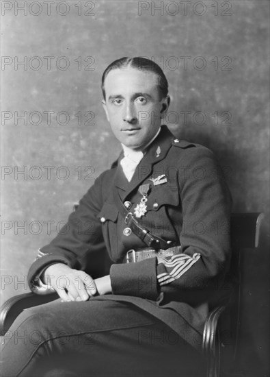 Captain Jacques Boyriven, portrait photograph, 1918 Mar. 18. Creator: Arnold Genthe.