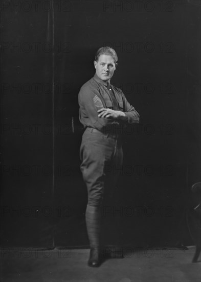 Sargeant [sic] Cutler, portrait photograph, 1919 Feb. 18. Creator: Arnold Genthe.