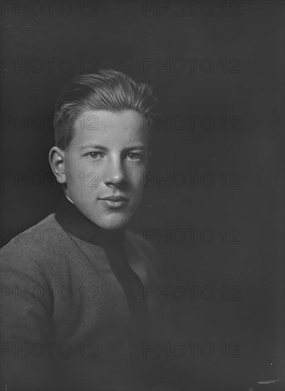 Mr. W.W. Davies Jr., portrait photograph, 1919 Jan. Creator: Arnold Genthe.