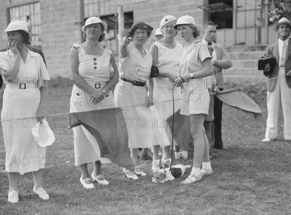 Dog show, East Hampton, Long Island, between 1933 and 1942. Creator: Arnold Genthe.