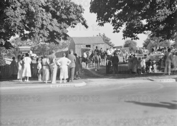 East Hampton horse show, 1936. Creator: Arnold Genthe.