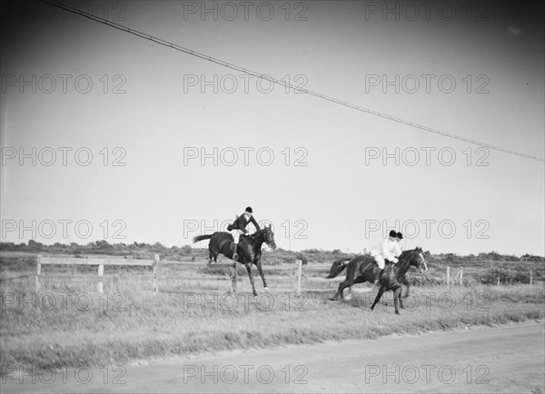 East Hampton hunt, 1933 Sept. Creator: Arnold Genthe.