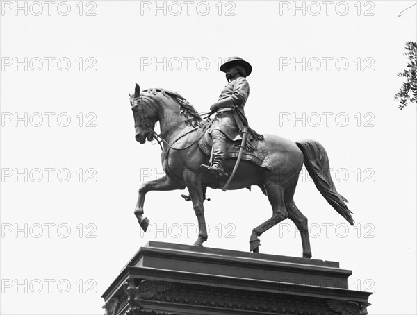 Winfield Scott Hancock - Equestrian statues in Washington, D.C., between 1911 and 1942. Creator: Arnold Genthe.