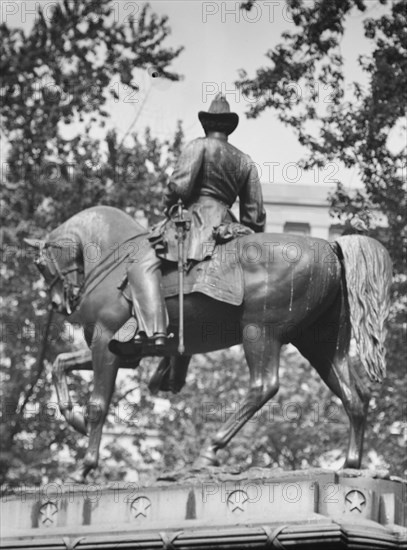 James B. McPherson - Equestrian statues in Washington, D.C., between 1911 and 1942. Creator: Arnold Genthe.