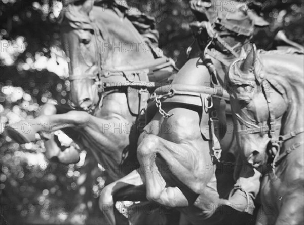 Ulysses S. Grant Memorial - Equestrian statues in Washington, D.C., between 1911 and 1942. Creator: Arnold Genthe.