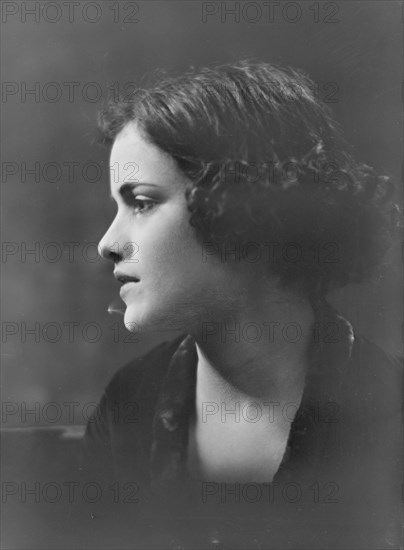 Miss Consuela Garcia, portrait photograph, 1919. Creator: Arnold Genthe.