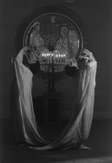 Guthrie dancers in St. Mark's Church, 1924 Apr. 6. Creator: Arnold Genthe.