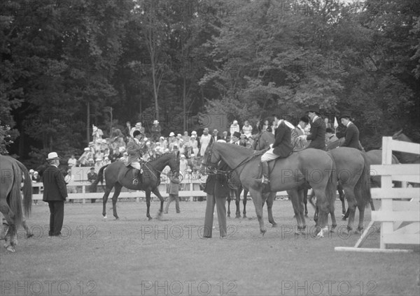 Horse show in Westport, Connecticut, between 1911 and 1942. Creator: Arnold Genthe.