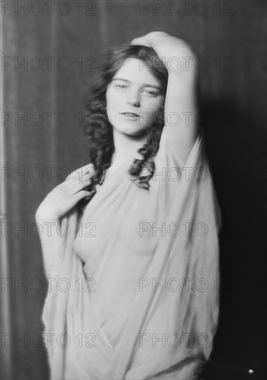 Miss Madrienne La Barre, portrait photograph, 1917 or 1918. Creator: Arnold Genthe.