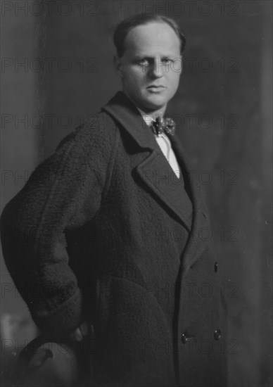 Mr. Philip Moller [sic], portrait photograph, 1917 Dec. 5. Creator: Arnold Genthe.