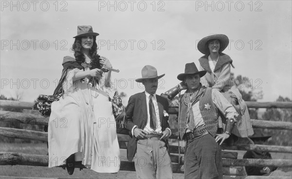 Movie set for a western, between 1896 and 1942. Creator: Arnold Genthe.